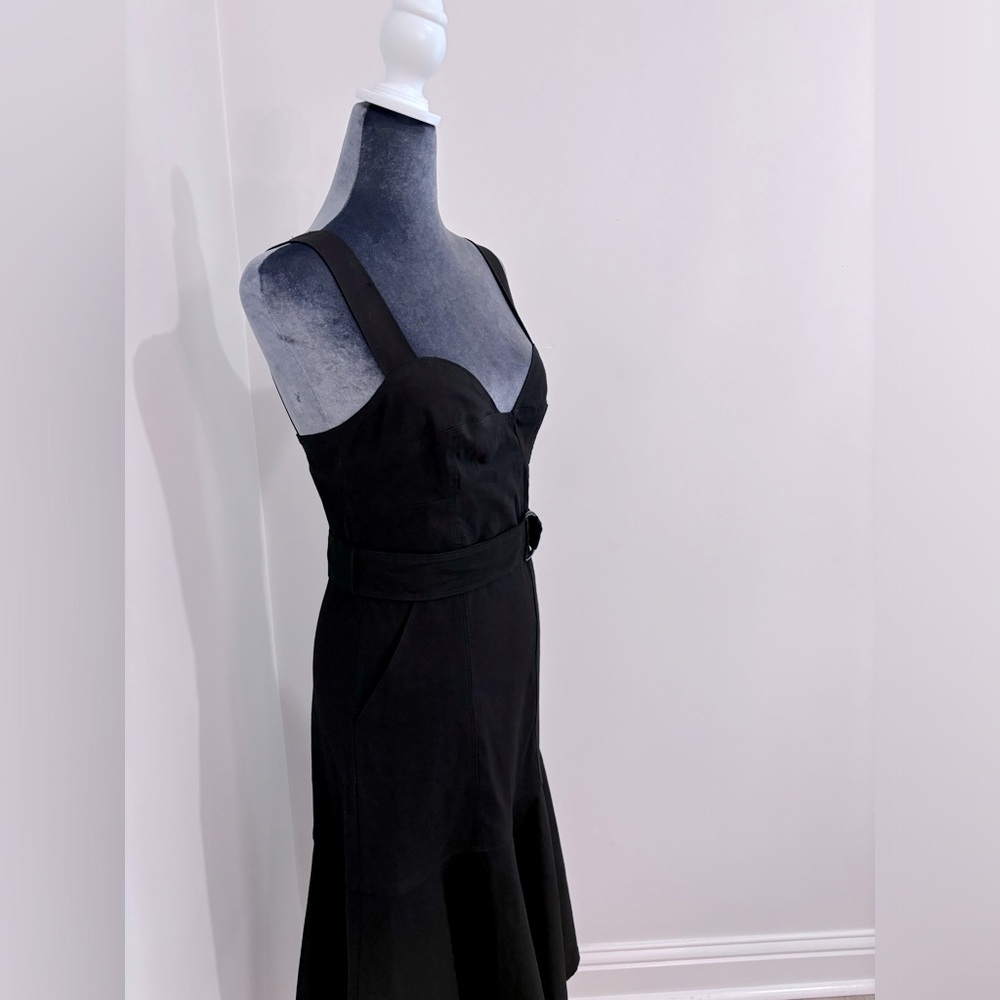 A.L.C. Fitted Black Belted Dress Size 4 - Picture 3 of 11
